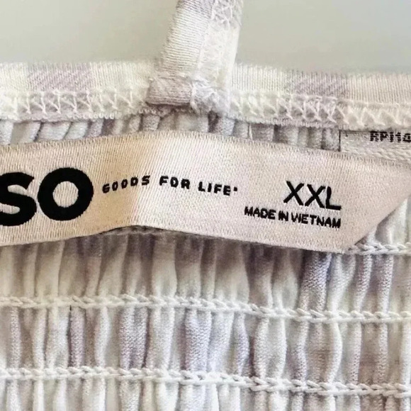 NWT SO GOODS FOR LIFE Juniors Sleeveless Straps Pullover Shirred Purple Top XXL - Picture 12 of 13